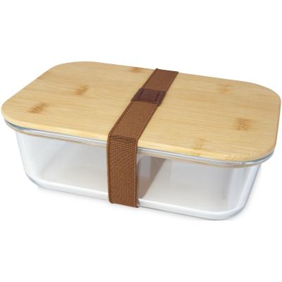 Image of Roby glass lunch box with bamboo lid