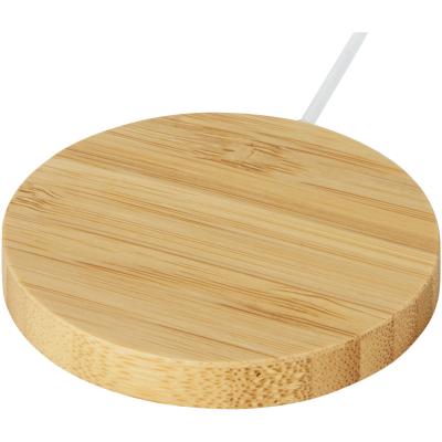 Image of Atra 10W bamboo magnetic wireless charging pad
