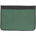 Image of Nylon Document Wallets - Green / Black Edging