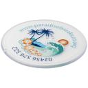 Image of Renzo round plastic coaster