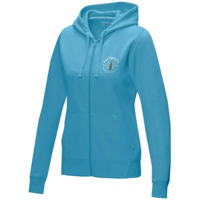 Image of Ruby women's GOTS organic GRS recycled full zip hoodie