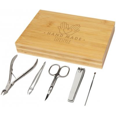 Image of Ladia 5-piece Bamboo Manicure Set