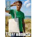 Image of Neutral Fairtrade Organic Shopping Bag, Long Handles